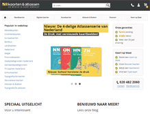 Tablet Screenshot of kaartenenatlassen.nl